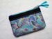 Pochette Japonaise bleu turquoise idée cadeau femme original